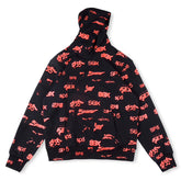 SP5DER graphic-print "Black" Hoodie