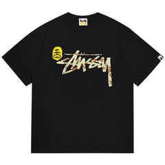 BAPEX Stussy Shark Print T-Shirt