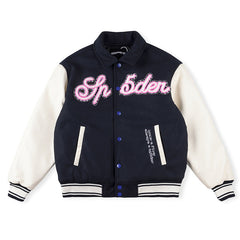 Sp5der Wool Varsity Jacket
