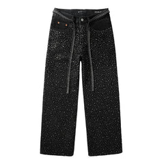 Purple Brand Crystal Diamond Jeans #9128