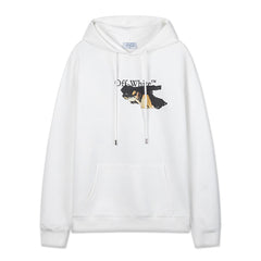 Off White Graphic-Print Hoodies