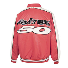 Hellstar All Star Leather Jacket Red