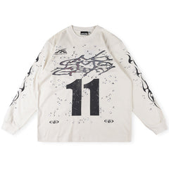 Hellstar Moto Cross Long Sleeve Tee