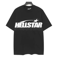 HELLSTAR Classic Lettering Rhinestone T-Shirt