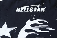 HELLSTAR Washed Old Rhinestone T-shirt