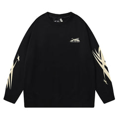 Hellstar Studios Sports Crewneck Sweatshirt Black