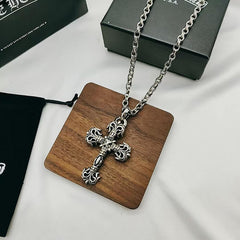 CHROME HEARTS Flame Cross Necklace