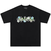 AMIRI flower letter logo print T-Shirts