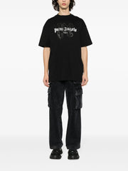 Palm Angels logo-print cotton T-shirts