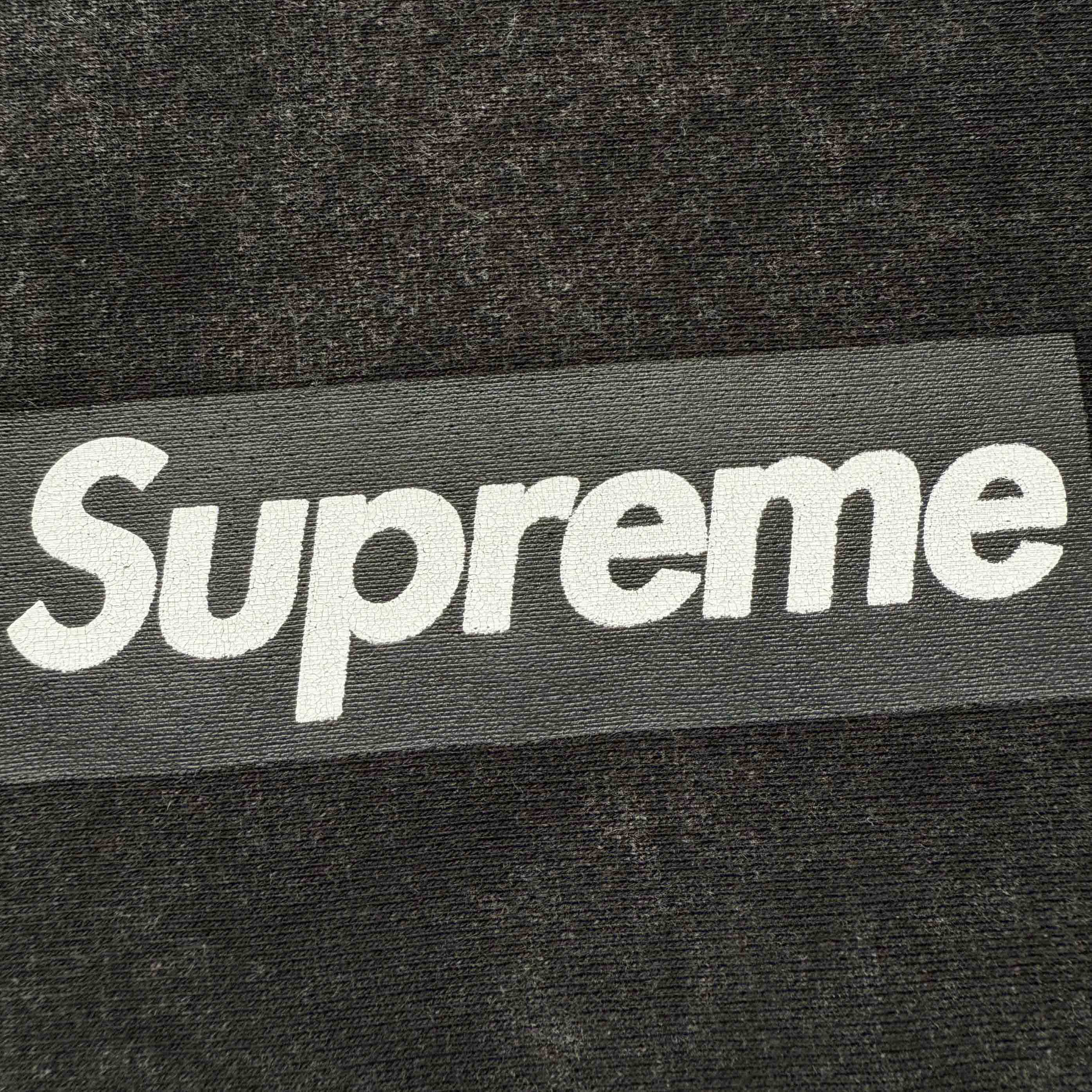 Supreme 25SS Washed Box Logo Crewneck Sweatshirts