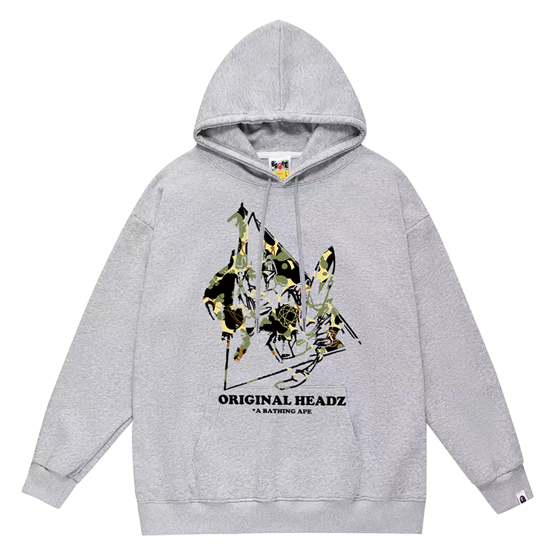 BAPE Ape Head Letter Pattern Print Hoodie