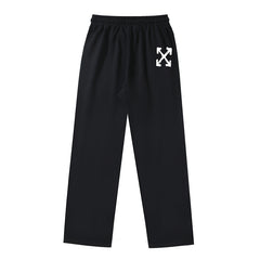 Off White Arrow Printed Trousers Straight Loose Casual Pants #1066