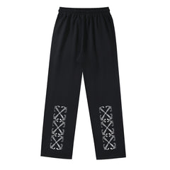 Off White Arrow Printed Trousers Straight Loose Casual Pants #1067