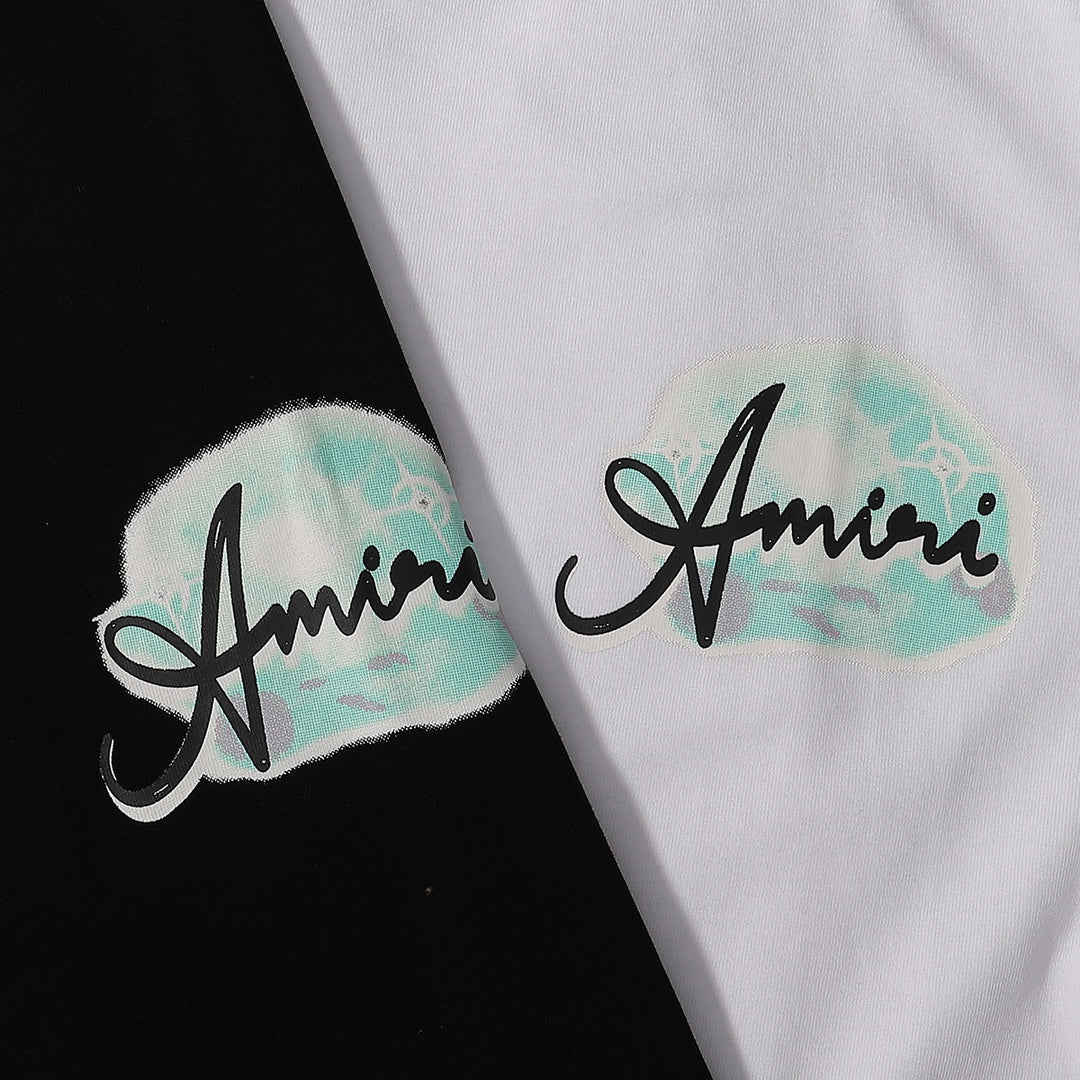 AMIRl Paradise Airbrush Cotton T-Shirt