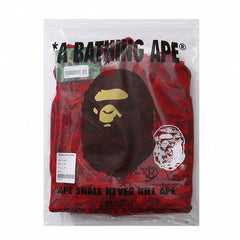 Bape red shark full zip hoodie