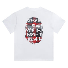 BAPE Stroke Camo By Bathing Big Ape Head T-Shirt