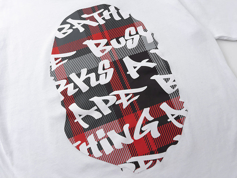 BAPE Stroke Camo By Bathing Big Ape Head T-Shirt