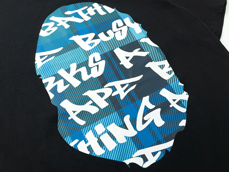 BAPE Stroke Camo By Bathing Big Ape Head T-Shirt