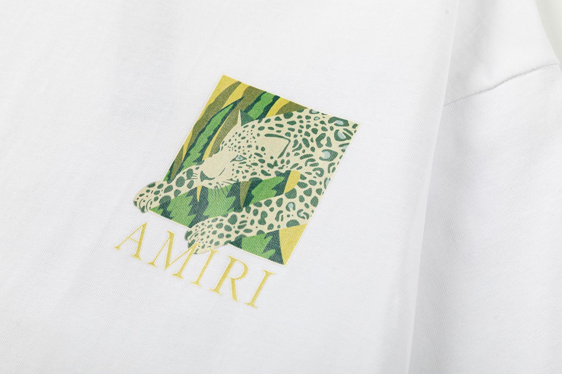 Amiri Men's Black Leopard T-shirt