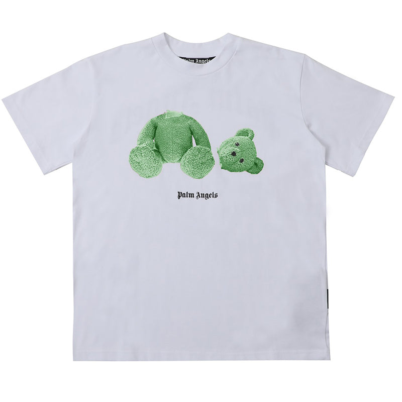 Palm Angels Bear Curved Logo T-Shirts