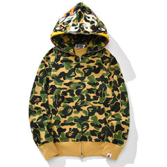 BAPE Unisex Street Style Plain Logo Skater Style Hoodie Short Suit