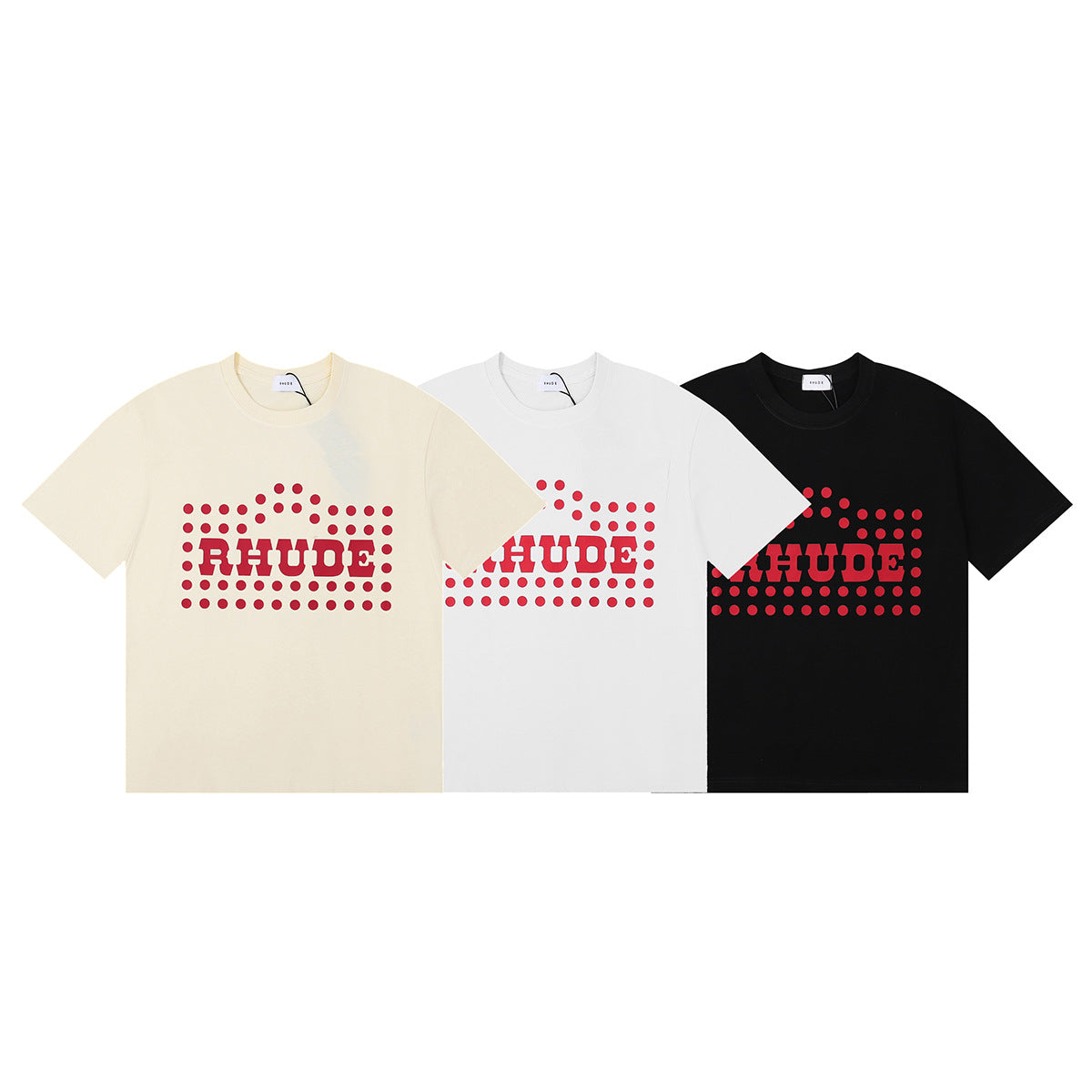 RHUDE FLOCKED BURNOUT T-Shirt