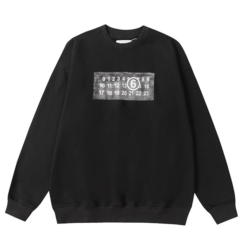 Maison Margiela Logo-Print Cotton Sweatshirt