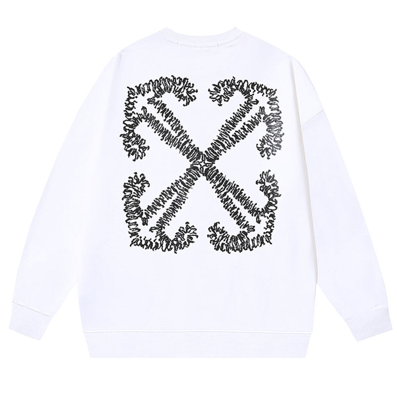 OFF-WHITE Logo-Embroidered Cotton Sweatshirts