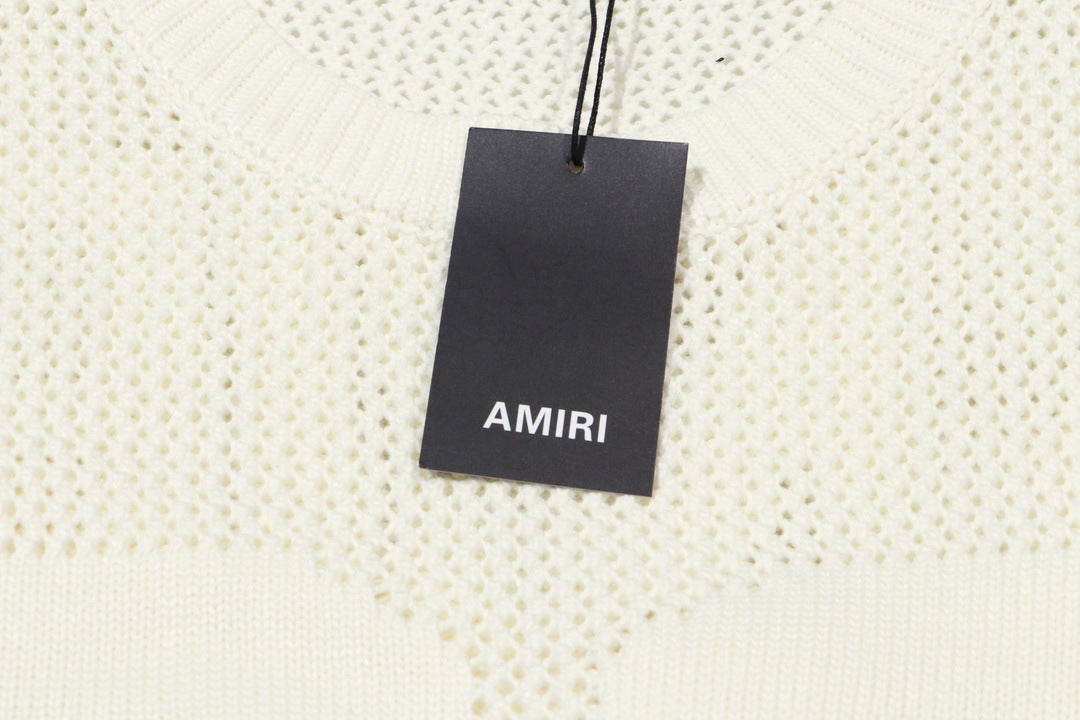 AMIRI 22 Crew Open Stitch Sweaters