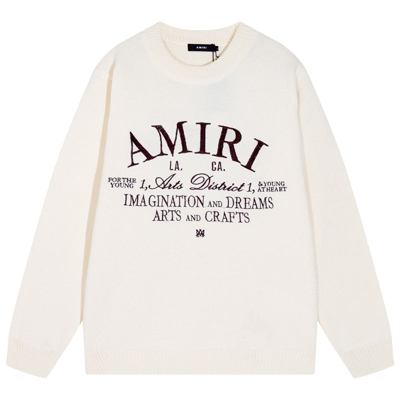 AMlRl Distressed Arts District Cotton  Sweaters