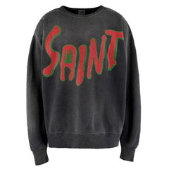 SAINT MICHAEL Logo-print Cotton Sweatshirt