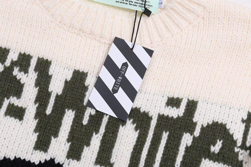 OFF WHITE Logo Knitted sweater