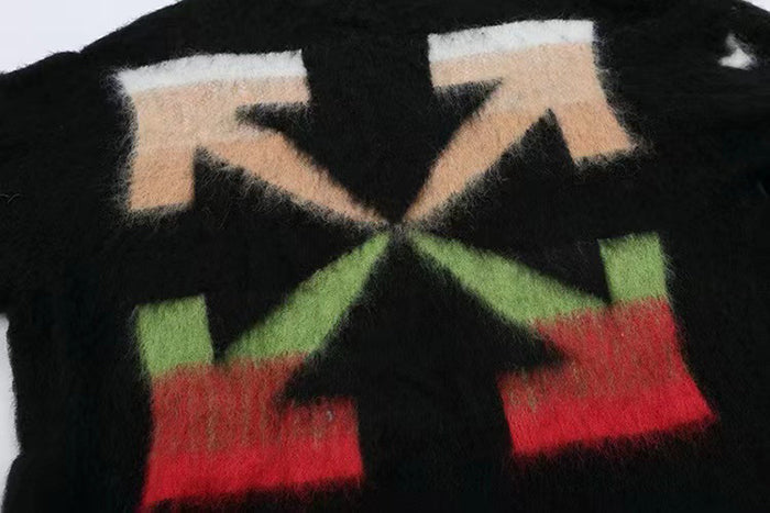 OFF WHITE Arrow Logo Knitted Sweater