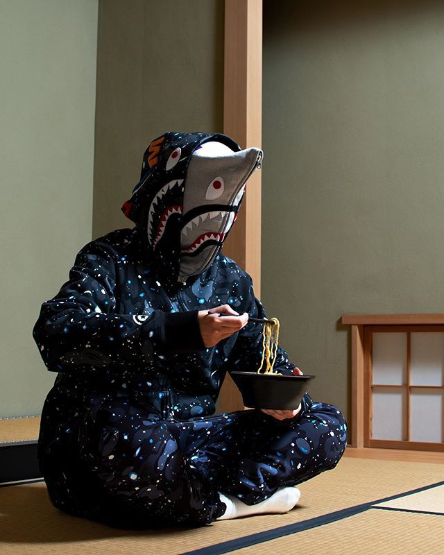 BAPE Space Camo Shark WGM Full-Zip Hoodie