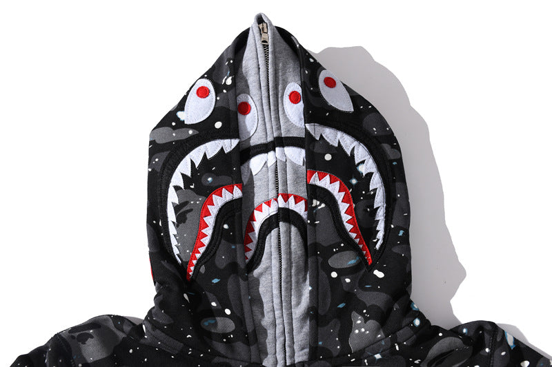 BAPE Space Camo Shark WGM Full-Zip Hoodie