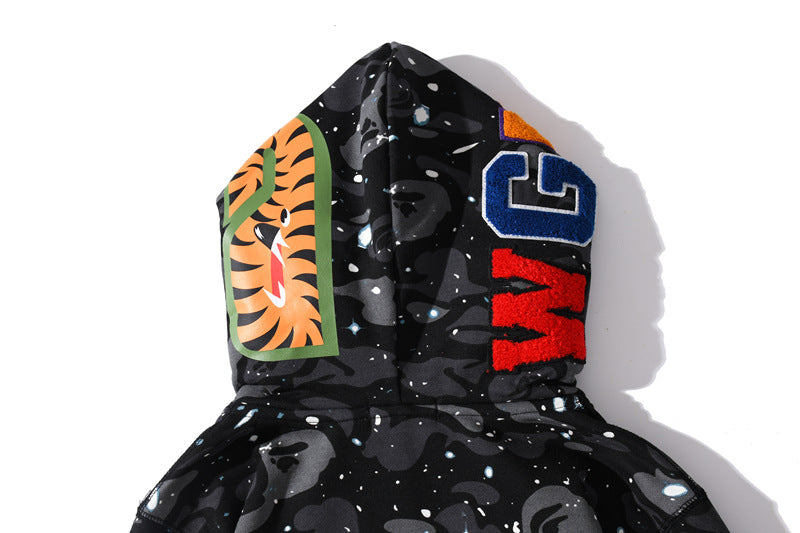 BAPE Space Camo Shark WGM Full-Zip Hoodie