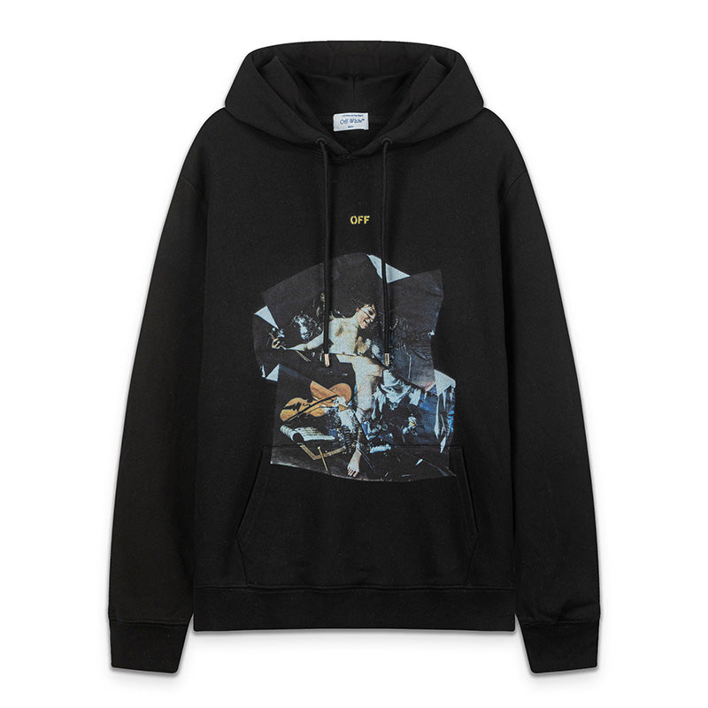 Off White Graphic-Print  Hoodies