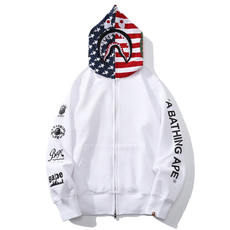 BAPE US Shark Full Zipper Hoodie