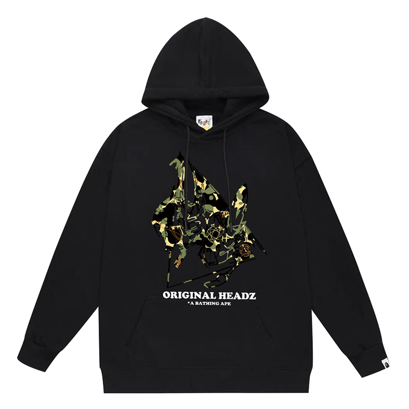 BAPE Ape Head Letter Pattern Print Hoodie