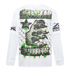 Hellstar Studios Creative Fun Skull Long Sleeve Tee