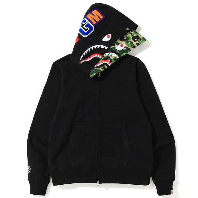 Bape shark full zip double hoodie