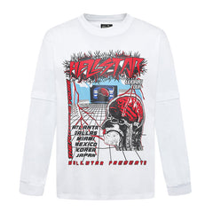 Hellstar Studios Designer Graphic Print Long Sleeve Tee