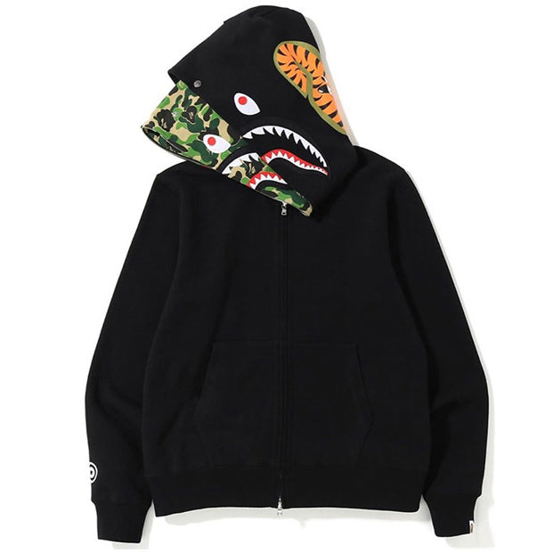 Bape shark full zip double hoodie