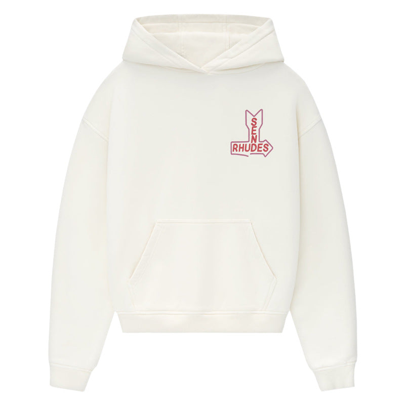 RHUDE Logo-Print Cotton-Jersey Hoodie