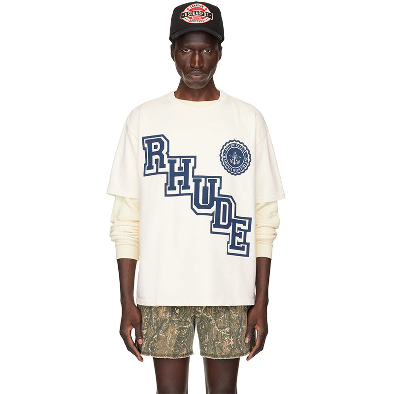 RHUDE Logo-Print Cotton T-Shirts