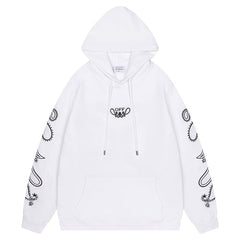 Off White Logo Drawstring Hoodie