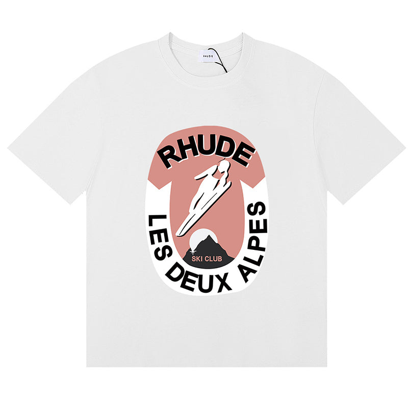 RHUDE Les Deux Alpes Cotton T-Shirts