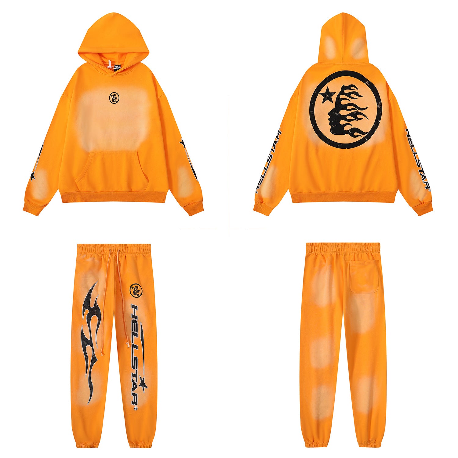 Hellstar Studios Future Flame pants Orange