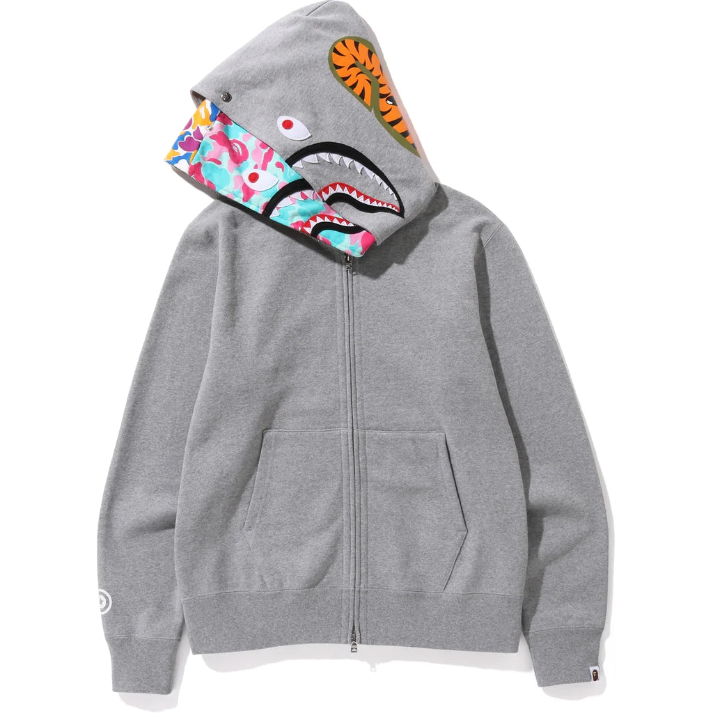 Bape shark full zip double hoodie