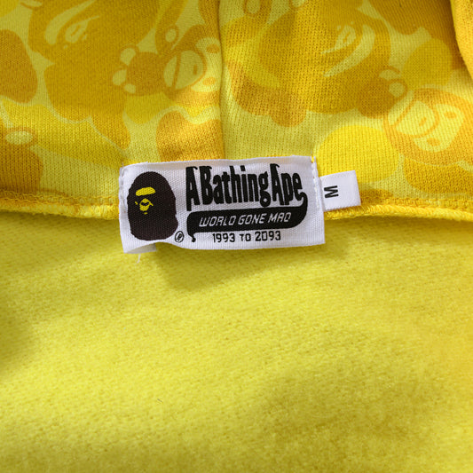 BAPE Shark Yellow Zipper Hoodie